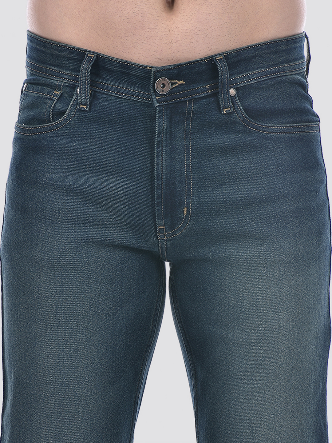 Numero Uno Men Solid Dark Blue Jeans